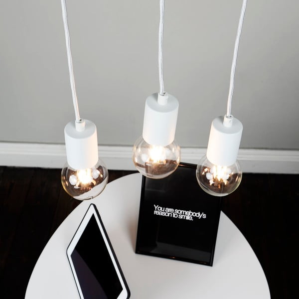 Bijela trodijelna viseća lampa Sotto Luce Cero Basic-image-2