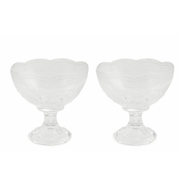 Set od 2 staklene čaše za sladoled Villa d&#39;Este Cream, 350 ml