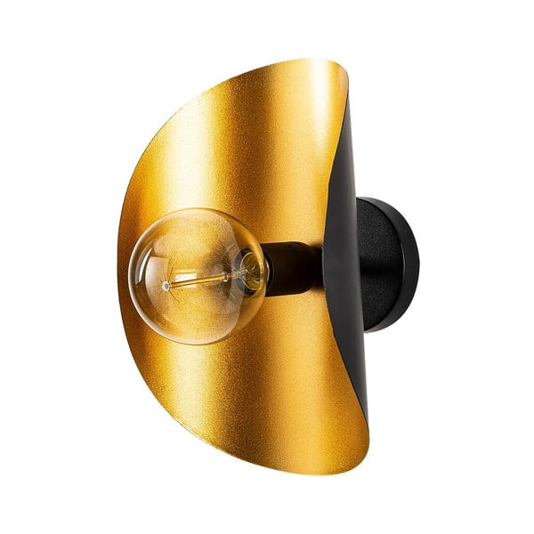 Crna/u zlatnoj boji zidna lampa Sivani – Opviq lights