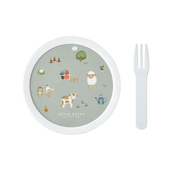 Dječja kutija za ručak s vilicom Little farm – Mepal