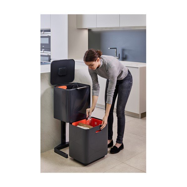 Grafitno siva kanta za otpad Joseph Joseph Totem Max, 60 l-image-3
