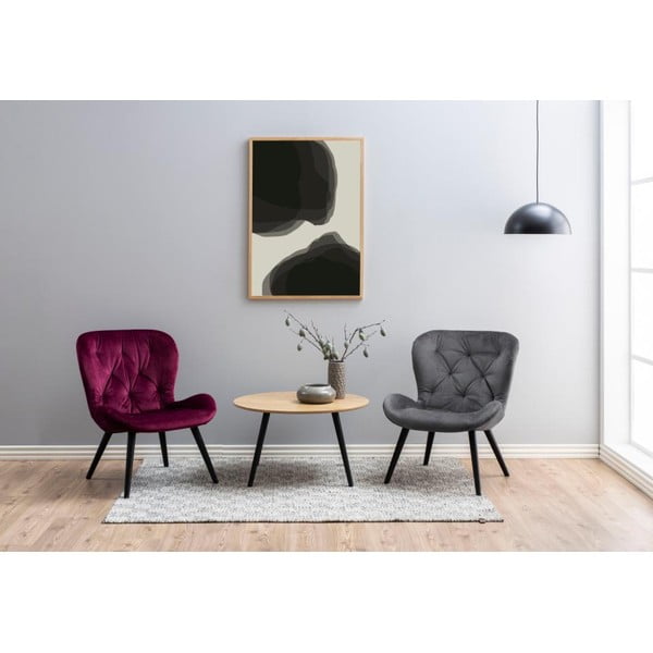 Stolić s furnirom od drva jasena Actona Stafford, ⌀ 80 cm-image-3