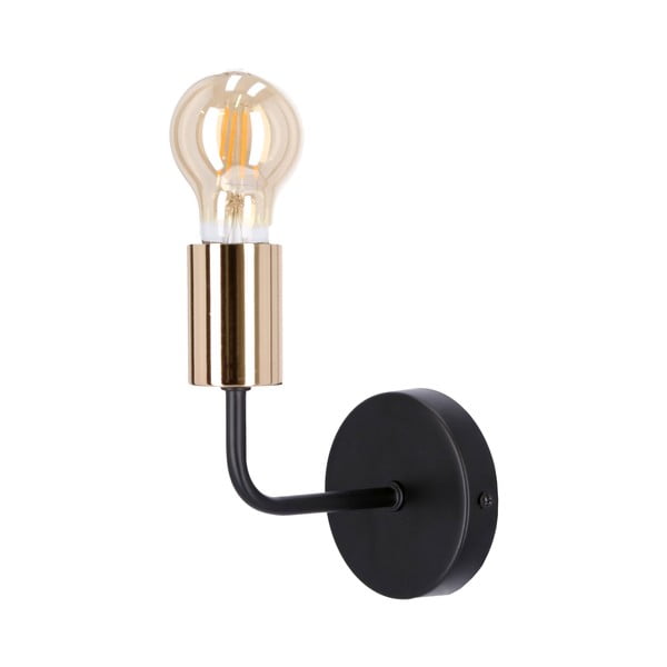 Crna/u bakrenoj boji zidna lampa Spill – Candellux Lighting