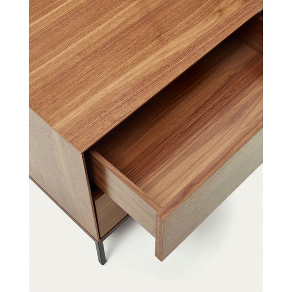 Noćni ormarić u dekoru oraha u prirodnoj boji Vedrana – Kave Home-image-4