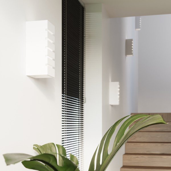 Bijela zidna lampa Remo – Sollux-image-1
