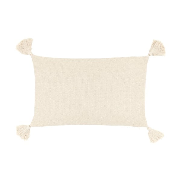Bež pamučna ukrasna jastučnica Westwing Collection Lori, 30 x 50 cm