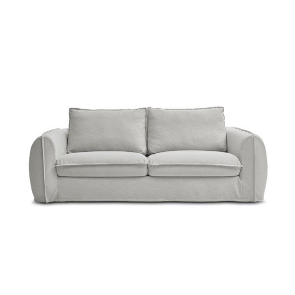 Svijetlo siva sofa za spavanje/sklopiva 216 cm Archimede – Bobochic Paris