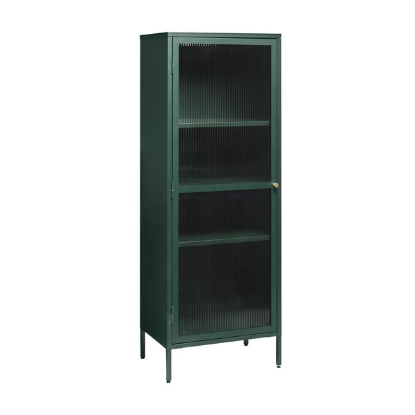 Zelena metalna vitrina Unique Furniture Bronco, visina 160 cm-image-2