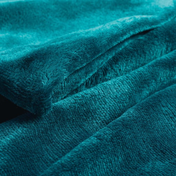 Plava deka od mikroflanela 125x150 cm Flanou – douceur d'intérieur-image-1