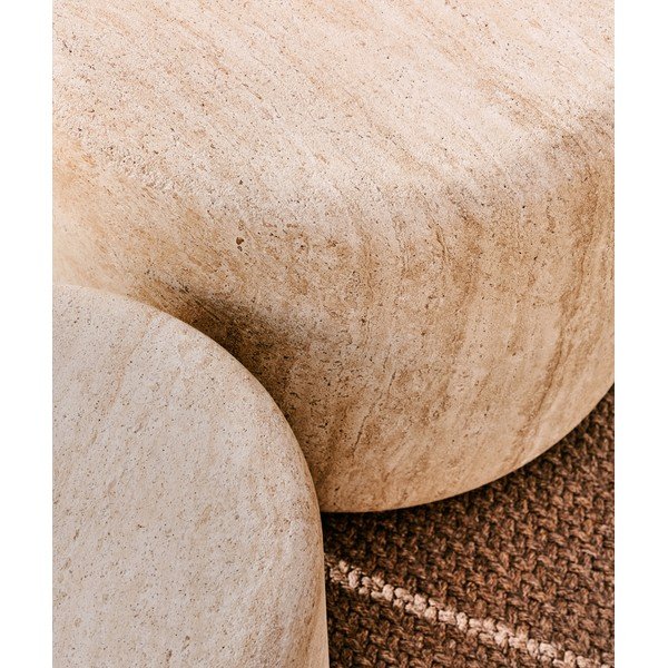 Okrugao vrtni stolić betonski ø 60 cm Drasi – Kave Home-image-3