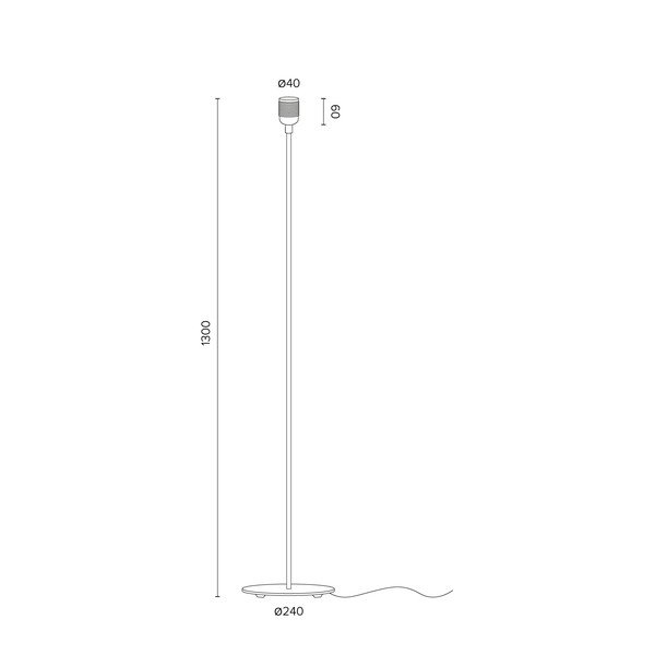 Crna podna lampa Bulb Attact Uno-image-2