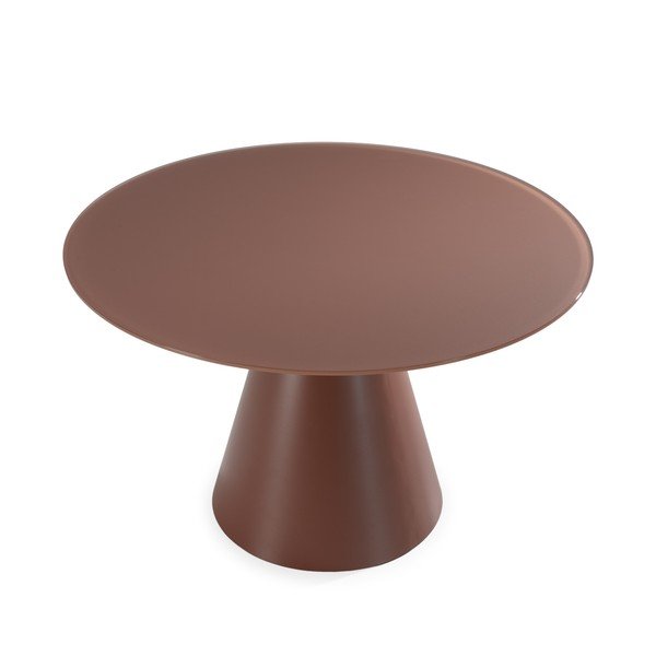 Okrugao blagovaonski stol sa staklenom pločom stola ø 120 cm Vida – MOME-image-2