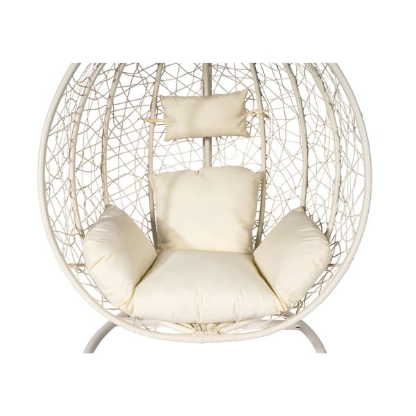 Krem bijela viseća fotelja od umjetnog ratana Bonami Selection Noela-image-4