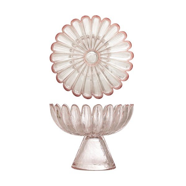 Svijetlo ružičasta staklena zdjelica za posluživanje 220 ml Nalu – Bloomingville-image-4