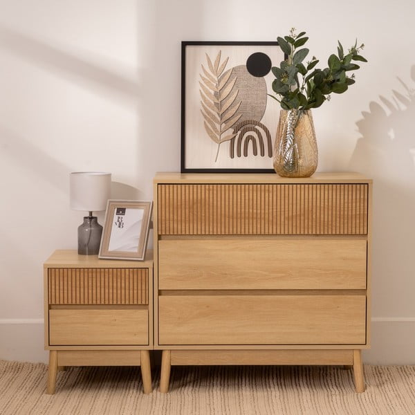 Noćni ormarić u prirodnoj boji Iona – Casa Selección-image-1