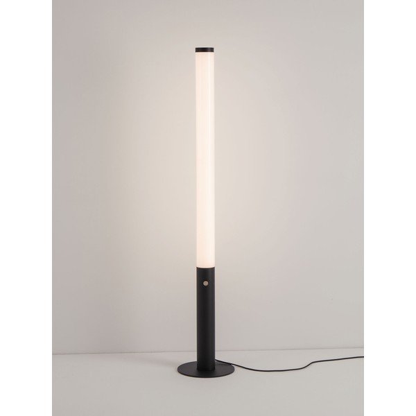 Mat crna željezna LED stojeća svjetiljka s mogućnosti zatamnjivanja sa sjenilom od akrilnog stakla (visina 141 cm) Glaze – Nova Luce-image-3