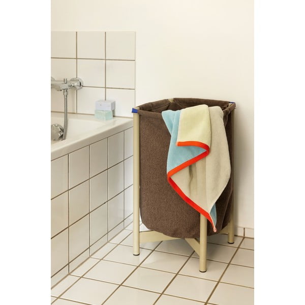 Bež tekstilna košara za rublje Pod – Hübsch-image-1