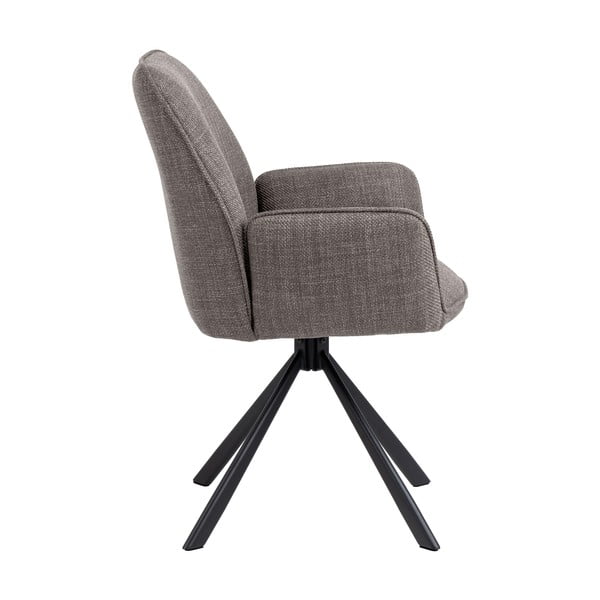 Svijetlo sive podstavljene blagovaonske stolice u setu s naslonima za ruke 2 kom Glenda – Actona-image-3