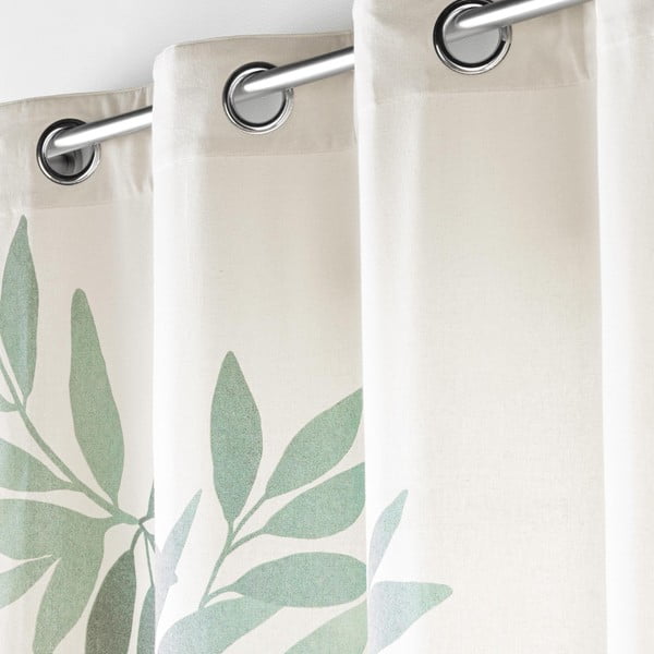 Bijela/zelena zavjesa 140x260 cm Nymphea – douceur d'intérieur-image-1