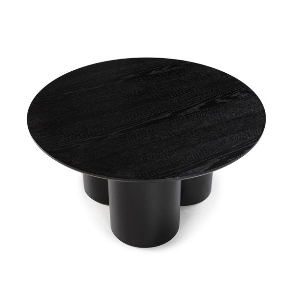 Crni okrugao stolić za kavu ø 80 cm Lua – MOME-image-4