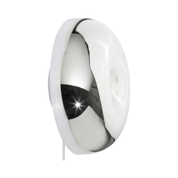Željezna zidna lampa s utikačem u sjajno srebrnoj boji ø 35 cm Ragge – Jotex-image-3