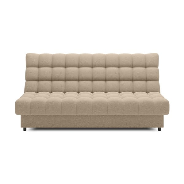 Bež sklopiva/s prostorom za odlaganje sofa od bouclé tkanine 197 cm Clareta – ELTAP