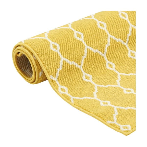 Žuti vanjski tepih Floorita Trellis, 133 x 190 cm-image-2