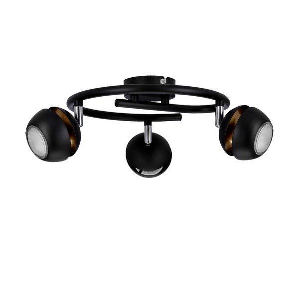Crna/u zlatnoj boji stropna svjetiljka s metalnim sjenilom 38x38 cm Boni – Candellux Lighting-image-2