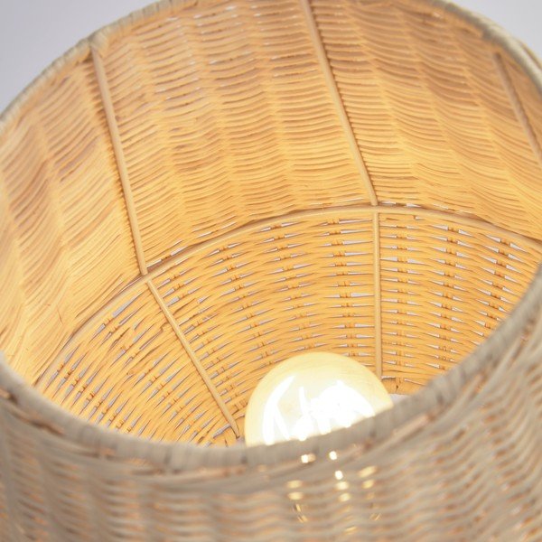Stolna lampa od ratana u prirodnoj boji sa sjenilom od ratana (visina 30 cm) Kamaria - Kave Home-image-2