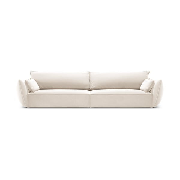 Bež baršunasta sofa 248 cm Vanda – Mazzini Sofas
