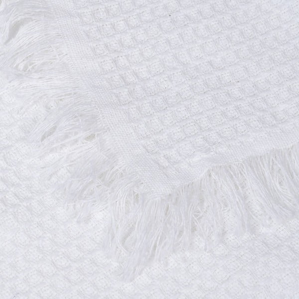 Bijeli prekrivač od recikliranog pamuka 260x280 cm Honeycomb – Ixia-image-4