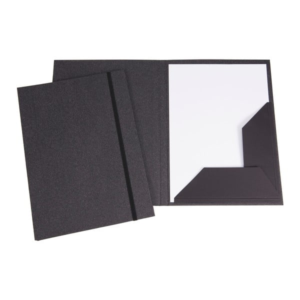 Siva kuverta za dokumente s elastičnim Bigso kopčanjem, veličina A4