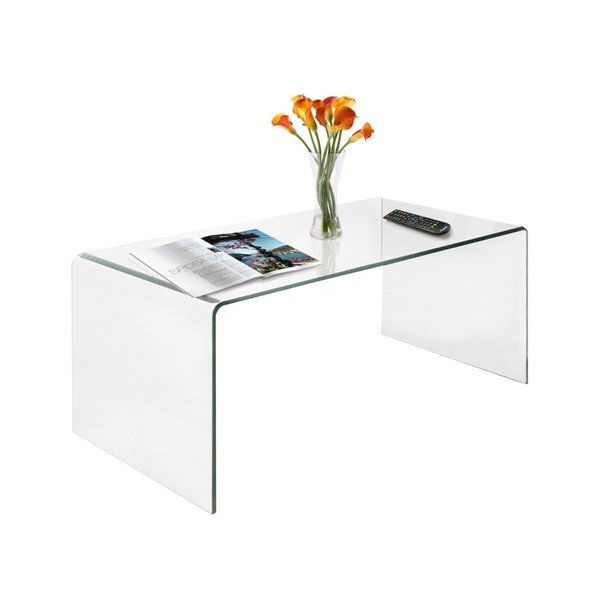 Evergreen House Jednostavan stakleni stolić za kavu-image-2