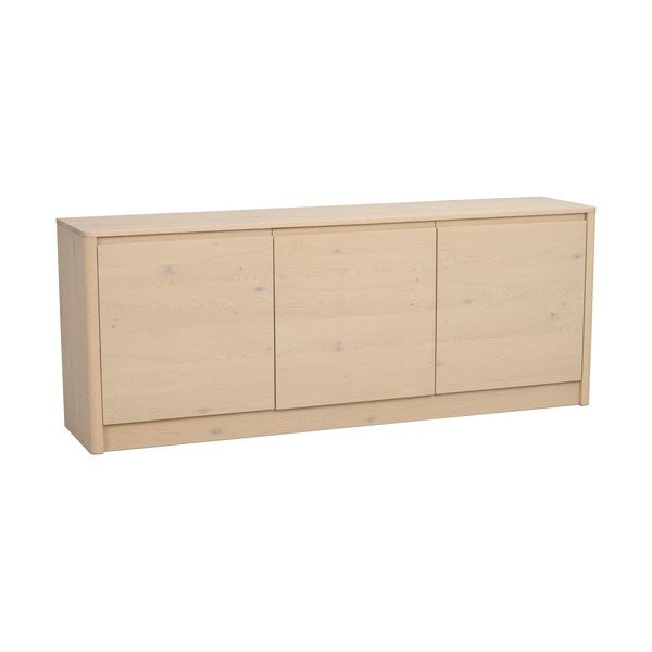 Komoda u dekoru hrasta u svijetloj prirodnoj boji 180x70x40 cm Melstone – Rowico