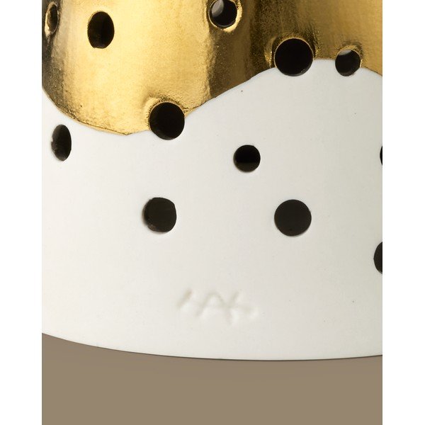 Porculanski svijećnjak zlatne boje Kähler Design Nobili, visina 25,5 cm-image-3