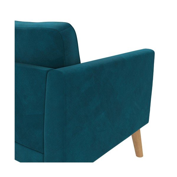 Plava baršunasti sofa 192 cm Gloria – Støraa-image-3