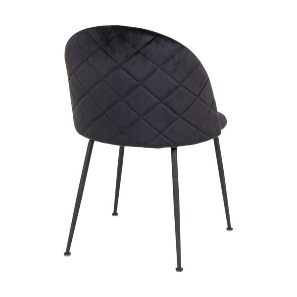 Crne baršunaste blagovaonske stolice u setu 2 kom Geneve – House Nordic-image-2