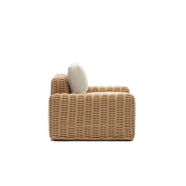 Krem vrtna stolica od umjetnog ratana Portlligat - Kave Home-image-2