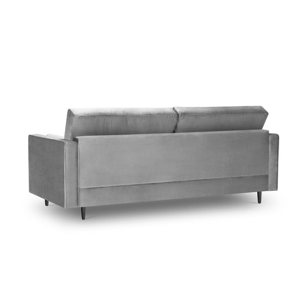 Svijetlosiva baršunasta sofa Milo Casa Santo, 219 cm-image-4