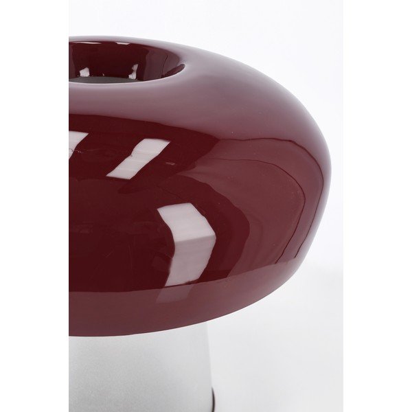 Bordo metalna stolna lampa sa staklenim sjenilom (visina 35 cm) Clevely – Bizzotto-image-2