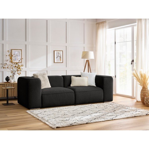 Crna sofa 255 cm Zephyr – Bobochic Paris-image-1