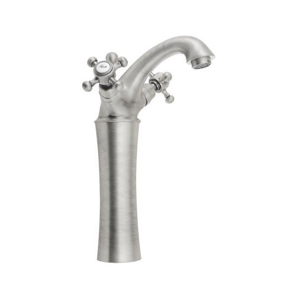 Stojeća slavina za umivaonik u mat srebrnoj boji Antea – Sapho