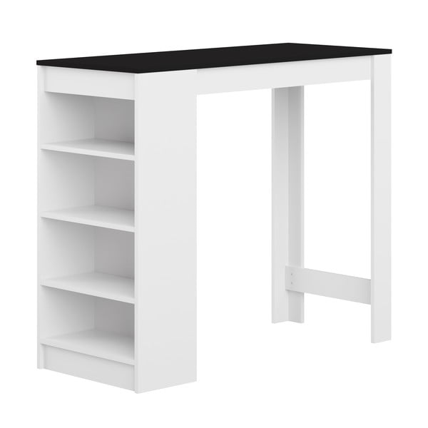 Bijeli barski stol s crnom pločom 115x50 cm Aravis - TemaHome 