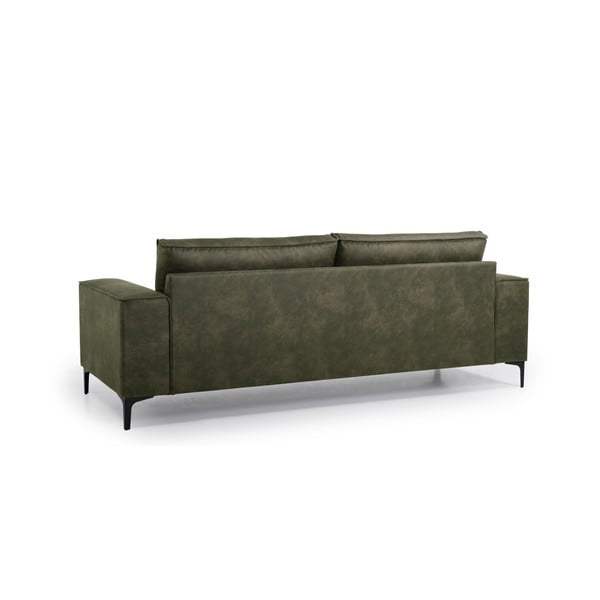 Zelena sofa od imitacije kože 224 cm Copenhagen – Scandic-image-3