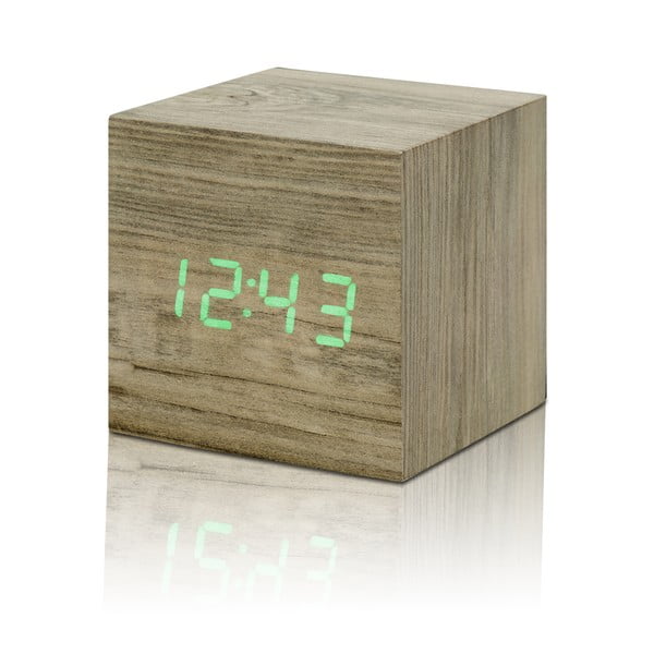 Digitalna budilica Wooden Cube Click – Gingko-image-3