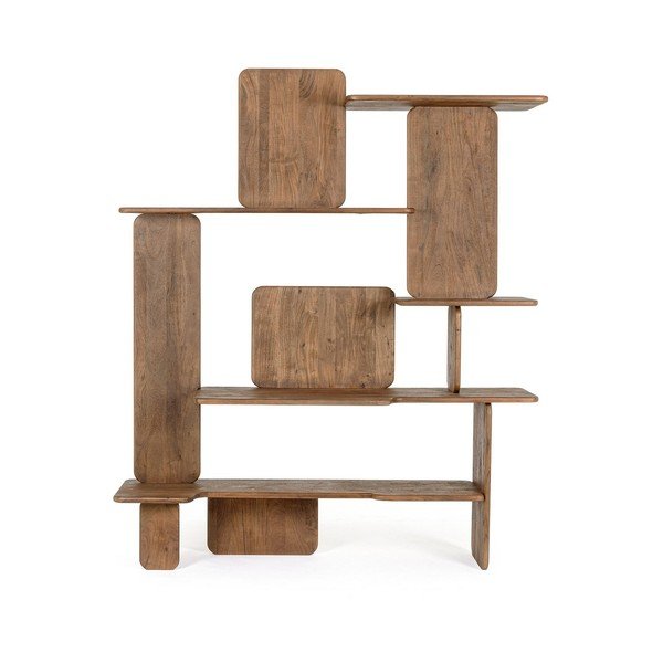 Biblioteka od masivnog bagrema u prirodnoj boji 180x220x50 cm Nayana – Bizzotto
