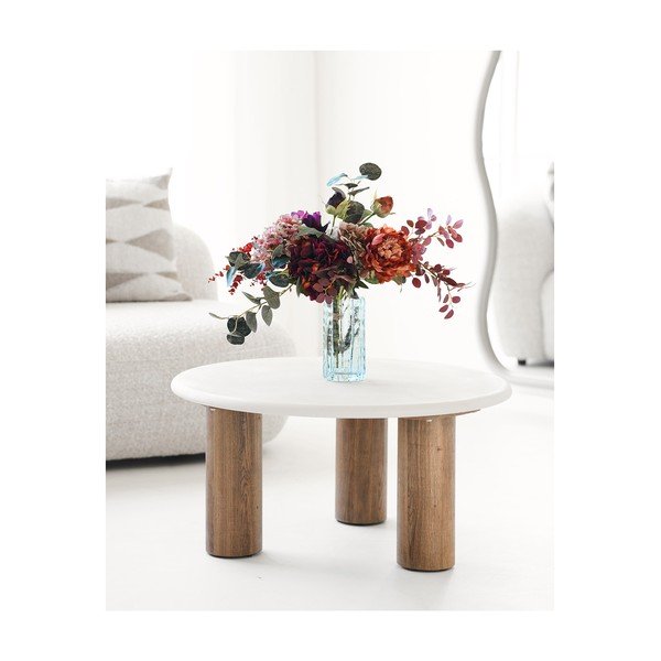 Siva staklena vaza (visina 20 cm) – House Nordic-image-1