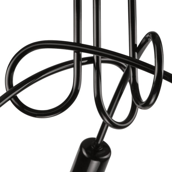 Crna stropna svjetiljka bez sjenila 36x36 cm Camilla – LAMKUR-image-3