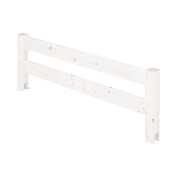 Bijela sigurnosna ograda za krevet od borovine Flexa Classic, dužina116 cm