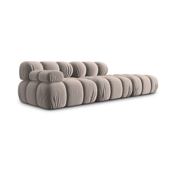 Svjetlo smeđa baršunasti sofa 282 cm Bellis – Micadoni -image-3